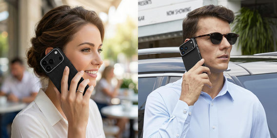 Чехол ERBORD Full Kevlar для MagSafe для iPhone 17 Pro