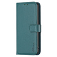 Чохол-книжка для Samsung Galaxy S23 FE, BINFEN Wallet, зелений + скло 9H