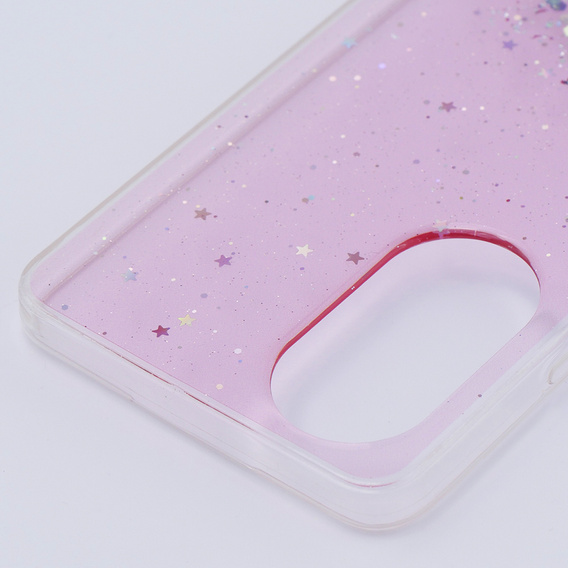 Чехол до Oppo A58 4G, Glittery, розовый