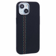 Чехол для iPhone 13, Carbon Fiber MagSafe, чёрный