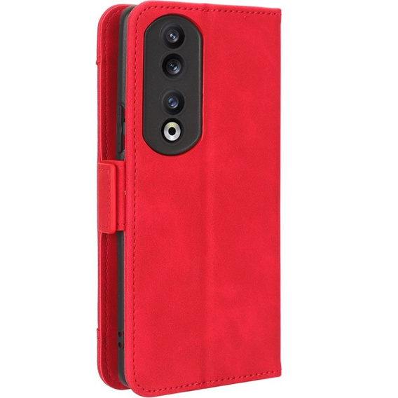 Футляр з клапаном для Honor 90, Card Slot, червоний