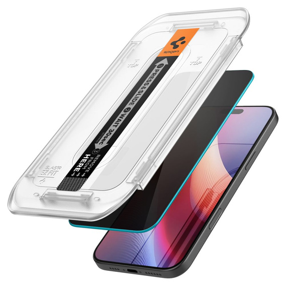 Закаленное стекло Spigen Privacy для iPhone 17 Pro Max / 16 Pro Max, Glas.TR Privacy (2 шт.)