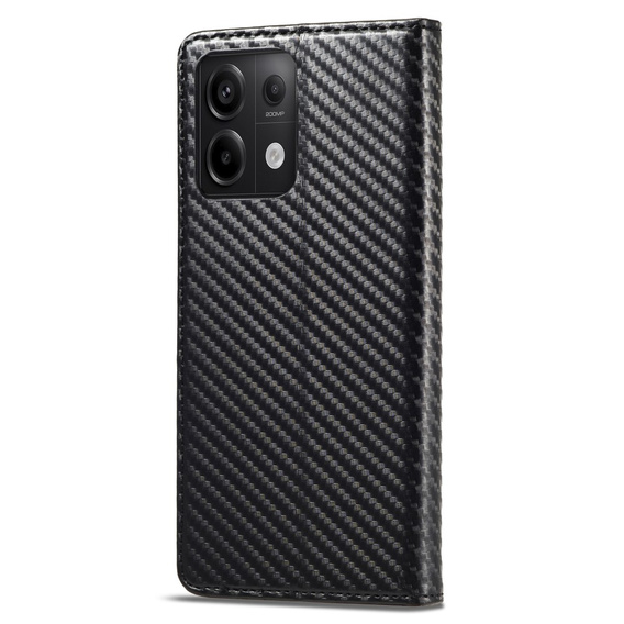 Чохол-фліп для Xiaomi Redmi Note 13 Pro 5G, Carbon LC.IMEEKE, чорний