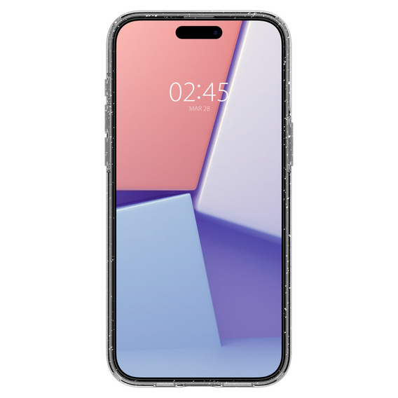 Чехол Spigen для iPhone 15 Pro, жидкокристаллический глиттер, прозрачный
