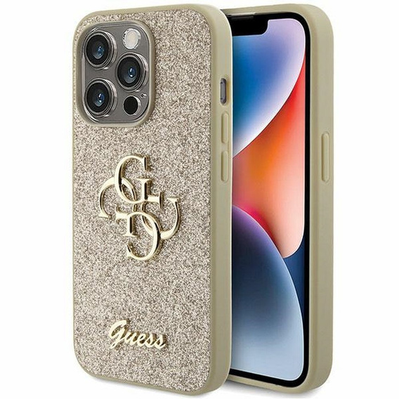 Чохол GUESS Fixed Glitter Big 4G Logo для iPhone 15 Pro