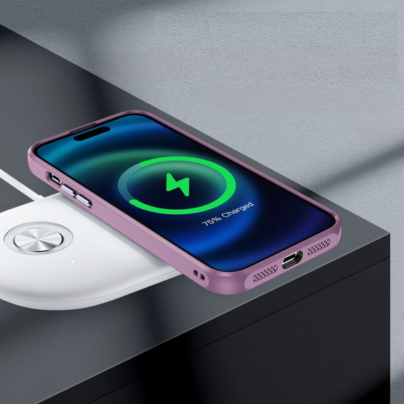 Чехол для iPhone 15 Pro Max, ERBORD Impact Guard, MagSafe, фиолетовый