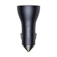 Baseus Автомобільний зарядний пристрій  2-Port USB i USB Type-C PD40W/QC3.0 - Grey