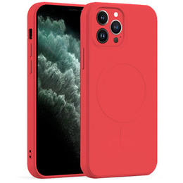 Чoхол Silicone до iPhone 11 Pro Max, MagSafe, Red
