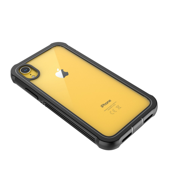 Чехол для iPhone XR, Shockproof, с пленкой, чёрный