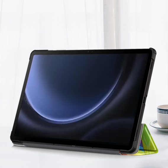 Чехол для Samsung Galaxy Tab S9 FE+ Plus с держателем стилуса, Единорог