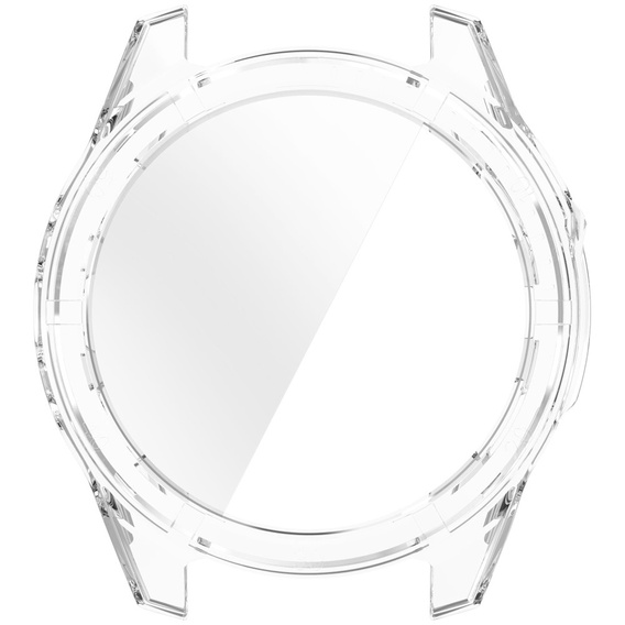 Чехол 2 в 1 + закаленное стекло для Garmin Fenix 8 43mm, прозрачный