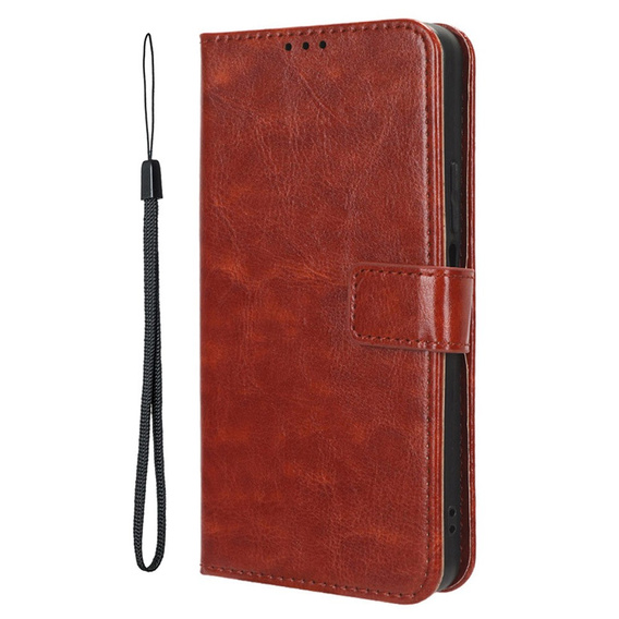 Футляр з клапаном для Xiaomi 14T, Crazy Horse Wallet, коричневий