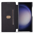 Откидной чехол для Samsung Galaxy S23 Ultra, ERBORD Retro, чёрный