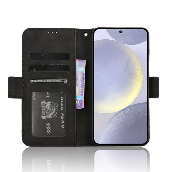 Футляр з клапаном для Samsung Galaxy S25 FE, Card Slot, чорний