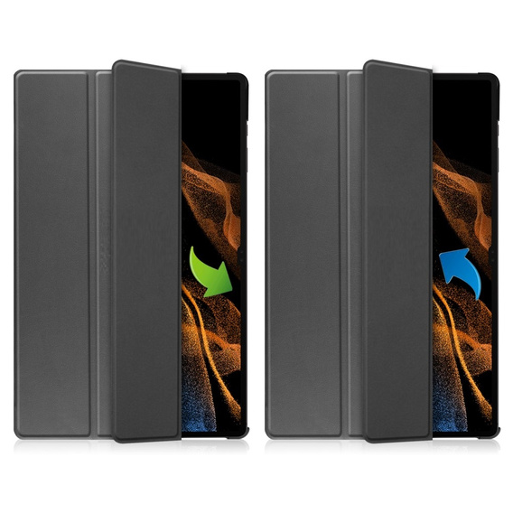 Чехол для Samsung Galaxy Tab S9 Ultra, Smartcase, серый