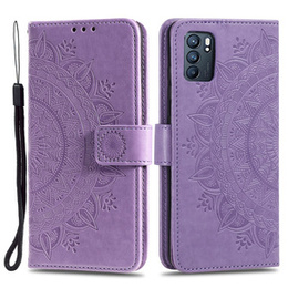 Чохол-книжка для Oppo Reno6 5G, Mandala, фіолетовий