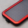 Чехол Love Mei до iPhone 12, armored with glass, красный