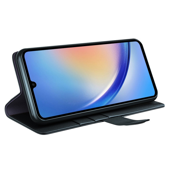 Чохол-фліп для Samsung Galaxy A35 5G, Split Leather, чорний