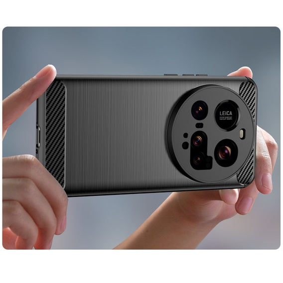 Чoхол до Xiaomi 15 Ultra, Carbon, чорний