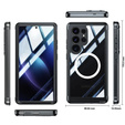 Чохол для Samsung Galaxy S25 Ultra, Shockproof, зі склом, для MagSafe, чорний
