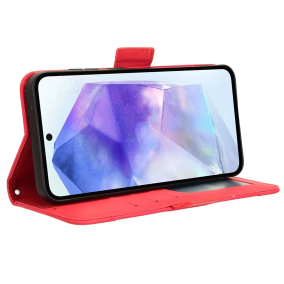 Откидной чехол для Samsung Galaxy A35 5G, Card Slot, красный
