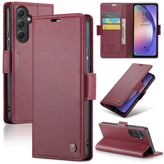 CASE фліп-чохол для Samsung Galaxy A54 5G, Litchi Wallet, червоний