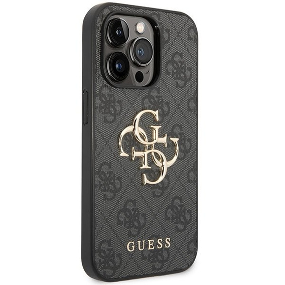Чехол GUESS до iPhone 15 Pro Max, 4G Big Metal Logo, серый