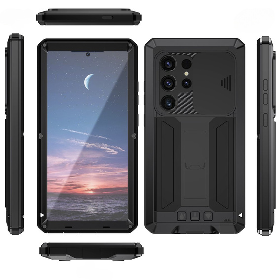 Бронированный чехол для Samsung Galaxy S25 Ultra, R-JUST, чёрный