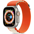 Нейлоновый ремешок до Apple Watch 1/2/3/4/5/6/7/8/SE/ULTRA 42/44/45/49 MM, Orange / Beige