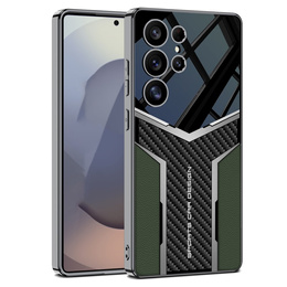 Чехол до Samsung Galaxy S25 Ultra, GKK Leather, чёрный