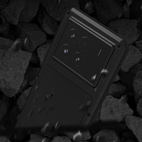 Чехол Love Mei до Xiaomi 15, armored with glass, чёрный