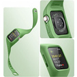 Ремень + чехол Suritch для Apple Watch 4/5/6/7/8/SE 44/45mm, зелёная