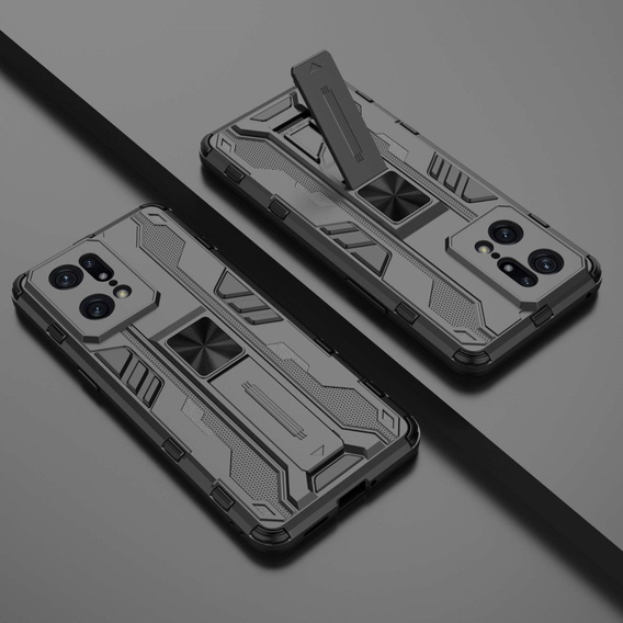 Чехол до Oppo Find X5 Pro, Military kickstand, чёрный