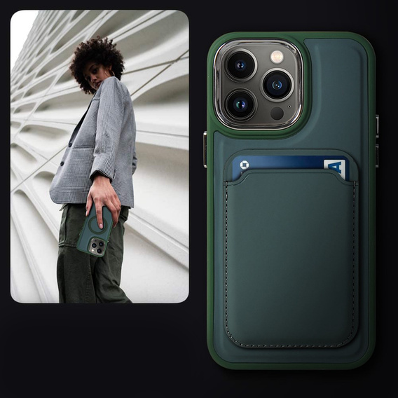 Чoхол до iPhone 14 Pro Max, Skin-touch MagSafe, зелений