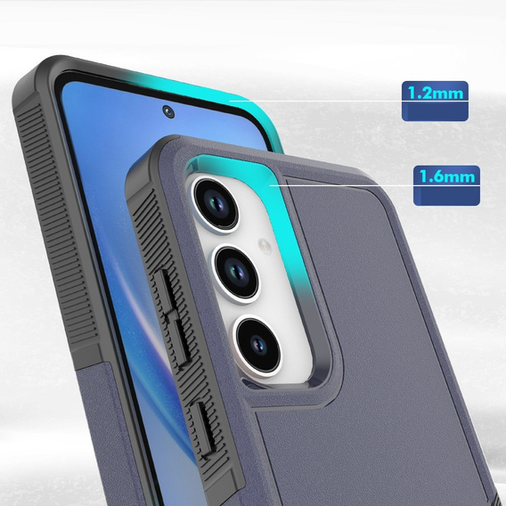 Броньований чохол для Samsung Galaxy A35 5G, Dual Shockproof, темно-синій