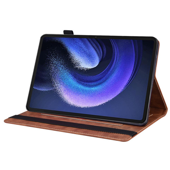 Чохол для Xiaomi Pad 6, Classic, з місцем для стилуса, коричневий