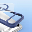 Чехол Dux Ducis для iPhone Air, Skin X Pro, с откидной крышкой, для MagSafe, темно-синий