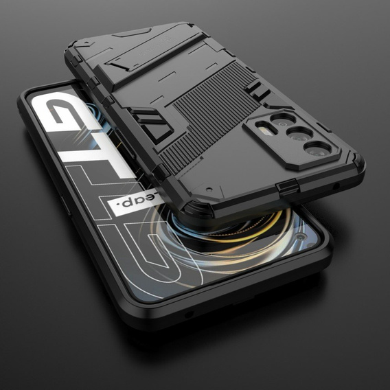 Чехол для Realme GT 5G, Military kickstand, синий