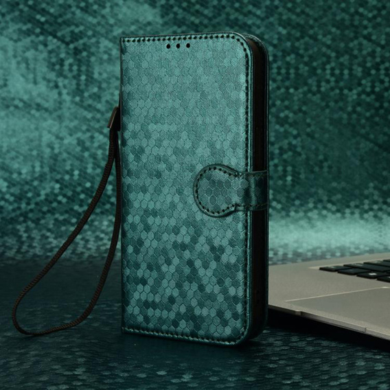 Флип-кейс для Realme Note 70T 4G, Wallet Rhombus, зелёный
