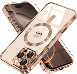 Чохол для iPhone 16 Pro Max, Electro MagSafe, desert titanium + Скло на екран