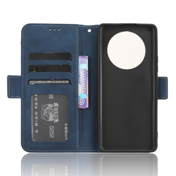 Футляр з клапаном для Realme 11 Pro 5G / Pro+ 5G, Card Slot, темно-синій 