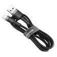 BASEUS Cafule Кабель Lightning 2A 3M - Grey/Black