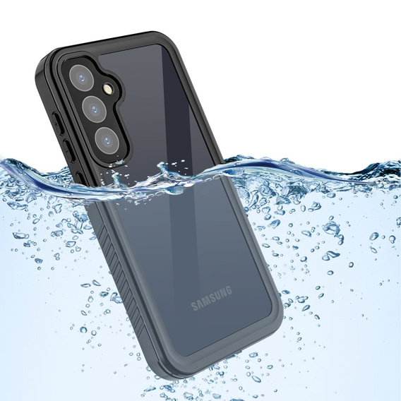IP68 водонепроникний чохол для Samsung Galaxy A55 5G, Redpepper, чорний