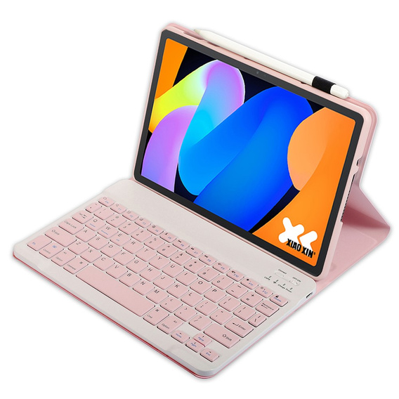 Чохол-клавіатура Bluetooth для Lenovo Idea Tab 11" 2025 TB336FU TB336ZU, рожевий