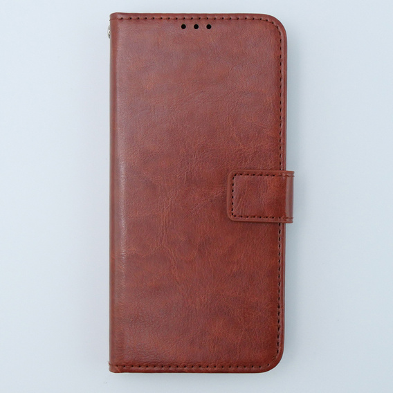 Откидной чехол для Motorola Moto G54 5G, Crazy Horse Wallet, коричневый