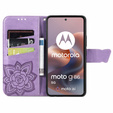Откидной чехол для Motorola Moto G86 5G, Butterfly, фиолетовый