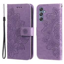 Чохол-книжка для Samsung Galaxy M34 5G, Mandala Flower, фіолетовий
