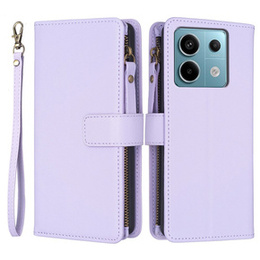 Чохол-книжка для Xiaomi Redmi Note 13 Pro 4G / Xiaomi Redmi Note 14S / Xiaomi Poco M6 Pro 4G, Wallet Zipper Pocket, фіолетовий