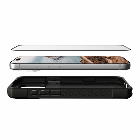 Загартоване скло Urban Armor Gear для iPhone 17 Pro Max, Glass Shield, з монтажною рамкою