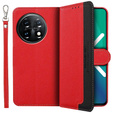 Чохол-книжка для OnePlus 11 5G, KHAZNEH RFID, Dual Color, червоний